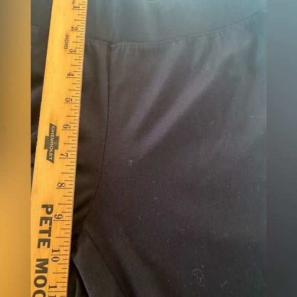 Eileen Fisher Pull On Black Pants Ankle Straight Leg Work Office Size XS - Picture 5 of 7